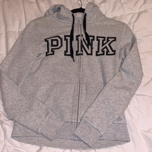 • VS Pink Zip Up Hoodie • - Picture 1 of 2
